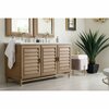 James Martin Vanities Portland 60in Double Vanity Whitewashed Walnut w/ 3 CM Ethereal Noctis Quartz Top 620-V60D-WW-3ENC